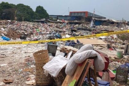Tampak Lokasi TPA Ilegal di Pondok Ranji Kota Tangerang Selatan